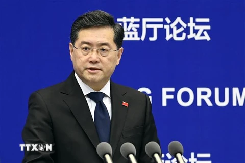  Ngoại trưởng Trung Quốc Tần Cương. (Ảnh: Kyodo/TTXVN)