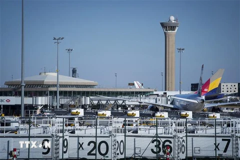 Quang cảnh sân bay Roissy-Charles-de-Gaulle ở phía bắc thủ đô Paris, Pháp. (Ảnh: AFP/TTXVN)