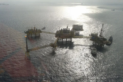Khai thác dầu trên biển Mexico. (Nguồn: CNN)