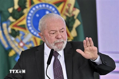 Tổng thống Brazil Luiz Inacio Lula da Silva. (Ảnh: AFP/TTXVN)