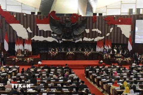 Một phiên họp của Quốc hội Indonesia ở Jakarta. (Ảnh: AFP/TTXVN)