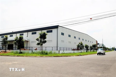 Nhà xưởng cho thuê tại khu công nghiệp Tân Đông Hiệp B, thành phố Dĩ An, tỉnh Bình Dương. (Ảnh: Hồng Đạt/TTXVN)