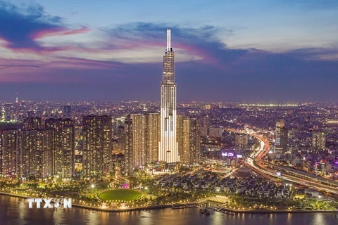 Một góc Thành phố Hồ Chí Minh hiện đại và phát triển. (Ảnh: TTXVN)