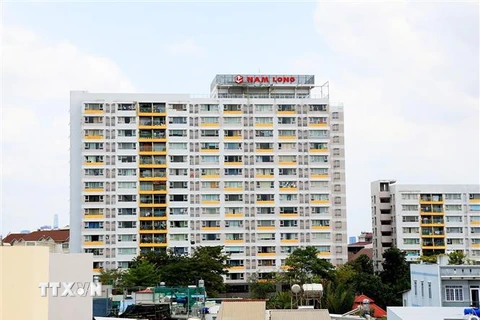 Các căn hộ nhà ở xã hội khu dân cư Nam Long, quận 7, TP Hồ Chí Minh. (Ảnh: Hồng Đạt/TTXVN)