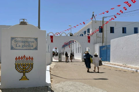 Giáo đường Do Thái ở Ghriba, Tunisia ngày 18 tháng 5 năm 2022. (Ảnh: Reuters)