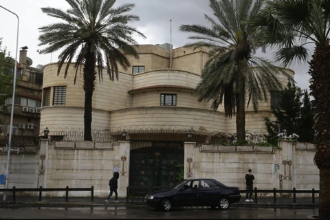 Đại sứ quán Saudi Arabia tại Damascus, Syria. (Nguồn: AFP)