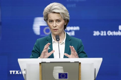 Chủ tịch Ủy ban châu Âu (EC) Ursula von der Leyen. (Ảnh: AFP/TTXVN)
