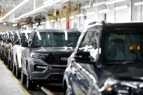 Những mẫu xe Ford Explorer 2020 tại Nhà máy lắp ráp Chicago của Ford ở Chicago, Illinois, Mỹ, ngày 24/6/2019. (Nguồn: Reuters) 