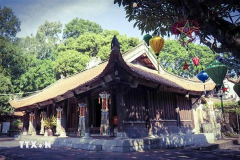Chùa Vĩnh Nghiêm (Yên Dũng, Bắc Giang), nơi diễn ra Chương trình “Đêm nhạc Phật” trong Tuần Văn hóa - Du lịch tỉnh Bắc Giang 2023. (Ảnh: TTXVN phát)