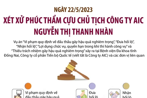 Xét xử phúc thẩm cựu Chủ tịch Công ty AIC Nguyễn Thị Thanh Nhàn