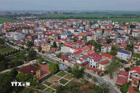 25/25 xã của huyện Sóc Sơn (Hà Nội) đều đạt 19/19 tiêu chí xây dựng nông thôn mới và đạt 9/9 tiêu chí huyện nông thôn mới. (Ảnh: Vũ Sinh/TTXVN)