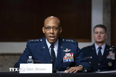Tướng Charles Q. Brown, Jr., được đề cử làm Chủ tịch Hội đồng Tham mưu trưởng liên quân Mỹ. (Ảnh: AFP/TTXVN)