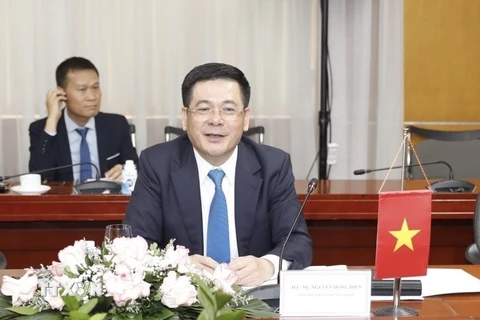 Bộ trưởng Bộ Công Thương Nguyễn Hồng Diên. (Ảnh: Trần Việt/ TTXVN)