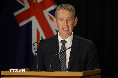 Thủ tướng New Zealand Chris Hipkins. (Ảnh: AFP/TTXVN)