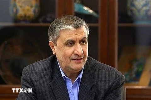 Chủ tịch Tổ chức Năng lượng nguyên tử Iran (AEOI) Mohammad Eslami. (Ảnh: IRNA/TTXVN)