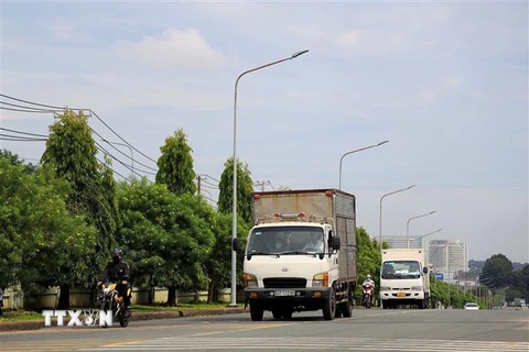 Hệ thống hạ tầng giao thông tại Khu công nghiệp Biên Hòa 2, thành phố Biên Hòa. (Ảnh: Hồng Đạt/TTXVN)