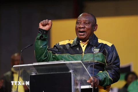 Tổng thống Nam Phi Cyril Ramaphosa. (Ảnh: AFP/TTXVN)