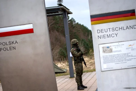 Biên giới giữa Ba Lan và Đức. (Nguồn: NFP)