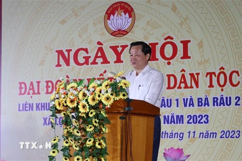 Phó Thủ tướng dự Ngày hội Đại đoàn kết toàn dân tộc tại Ninh Thuận