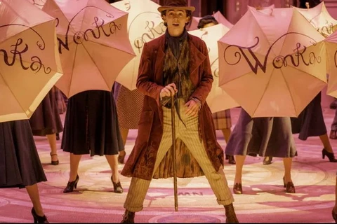 Nhân vật Willy Wonka do Timothée Chalamet thủ vai. (Ảnh: Warner Bros/AP)