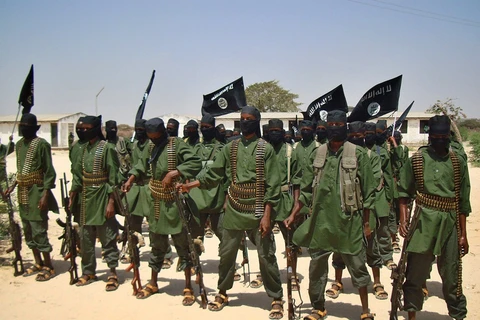 Các tay súng nhóm phiến quân al-Shabaab tại Lower Shabelle, Somalia. (Ảnh: AFP/TTXVN)