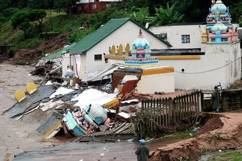 Lũ lụt tại tỉnh KwaZulu Natal. (Anhr: AP)