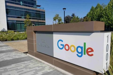 Bên ngoài văn phòng Google ở Mountain View, California, Mỹ. (Nguồn: Reuters)