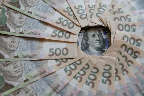 Tiền giấy 500 hryvnia của Ukraine. (Ảnh: Reuters)