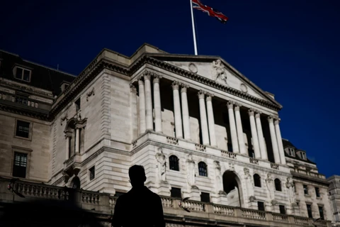 Trụ sở Ngân hàng trung ương Anh tại thủ đô London. (Ảnh: AFP/TTXVN)