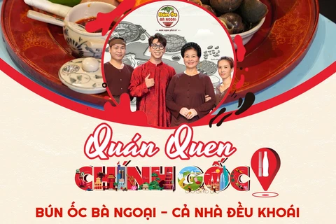 Phần giới thiệu quán "Bún ốc Bà ngoại" trên Fanpage VTV3. 