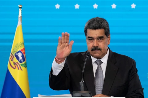Đương kim Tổng thống Nicolas Maduro Venezuela chính thức tranh cử nhiệm kỳ ba. (Ảnh: AFP/TTXVN)