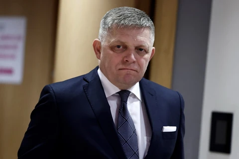 Thủ tướng Slovakia Robert Fico tại trụ sở Liên minh châu Âu (EU) ở Brussels, Bỉ ngày 21/3/2024. (Ảnh: AFP/TTXVN)