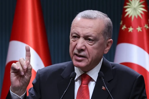 Tổng thống Thổ Nhĩ Kỳ Tayyip Erdogan. (Ảnh: AFP/TTXVN)