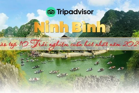 Ninh Bình lọt Top 10 trải nghiệm cuốn hút nhất năm 2024 của TripAdvisor