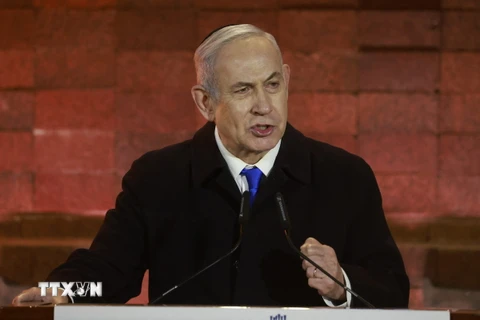 Thủ tướng Israel Benjamin Netanyahu. (Ảnh: AFP/TTXVN)