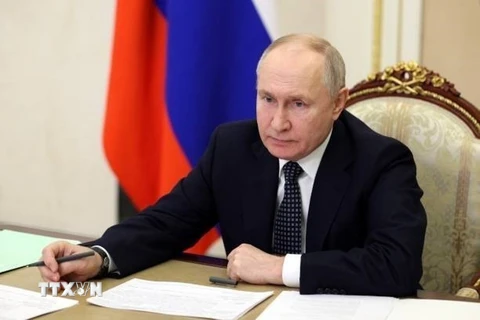 Tổng thống Nga Vladimir Putin. (Ảnh: Getty Images/ TTXVN)