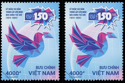 Mẫu bộ tem. (Ảnh: Vietnampost)