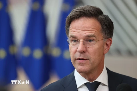 Tổng thư ký NATO, Mark Rutte. (Ảnh: THX/TTXVN)