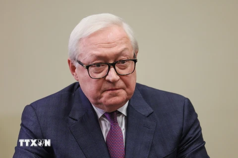 Thứ trưởng Ngoại giao Nga Sergei Ryabkov tại một cuộc họp ở ngoại ô Moskva. (Ảnh: AFP/TTXVN)