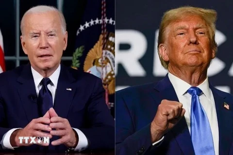 Ông Joe Biden (trái) và ông Donald Trump. (Ảnh: IRNA/TTXVN)