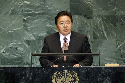 Tổng thống Mông Cổ Tsakhia Elbegdorj. (Nguồn:unmultimedia.org)