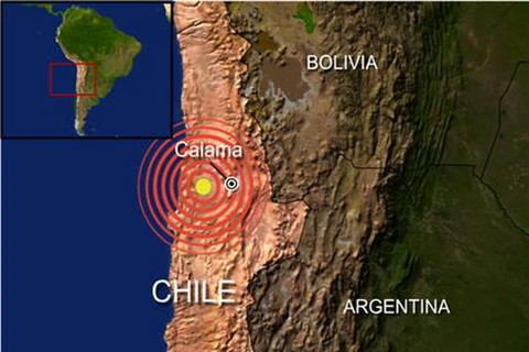 Động đất 6,2 độ Richter làm rung chuyển bờ biển Chile