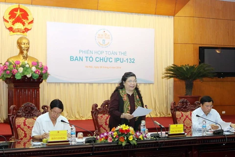 Phiên họp toàn thể Ban Tổ chức Đại hội đồng IPU-132