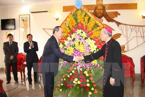 Chủ tịch Ủy ban MTTQ Việt Nam thăm Tòa Giám mục Thanh Hóa