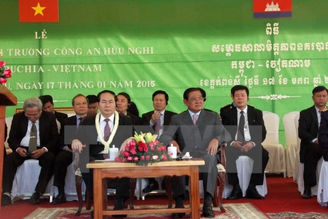 Bộ trưởng Trần Đại Quang tiếp đoàn đại biểu Bộ Nội vụ Campuchia