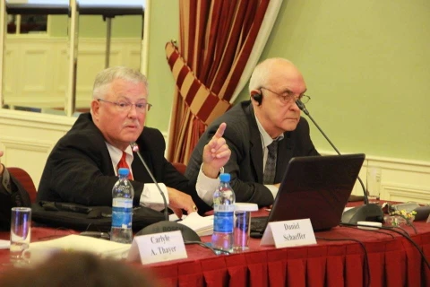 Các đại biểu dự Hội nghị lần thứ nhất, tháng 10/2013. (Ảnh: Viện Nghiên cứu phương Đông cung cấp)