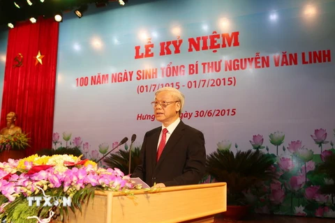 Diễn văn tại lễ kỷ niệm ngày sinh cố Tổng Bí thư Nguyễn Văn Linh