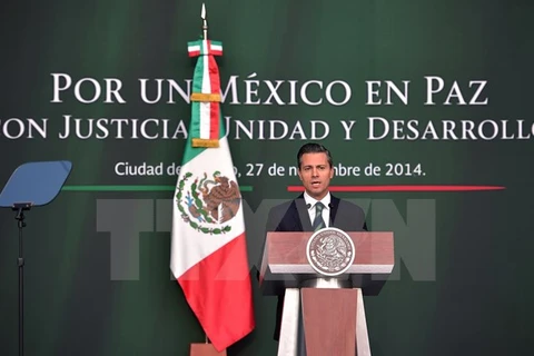 Tổng thống Mexico Enrique Peña Nieto. (Ảnh: Việt Hòa/TTXVN) 