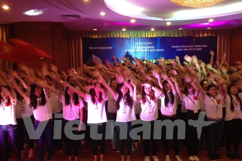 Các thanh niên kiều bào tham gia trại hè Việt Nam năm 2014. (Ảnh: Nguyễn Hoàng/Vietnam+)