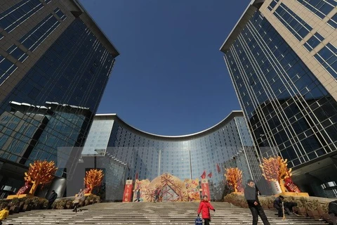 Một trung tâm mua sắm ở thủ đô Bắc Kinh, Trung Quốc. (Nguồn: AFP/TTXVN)